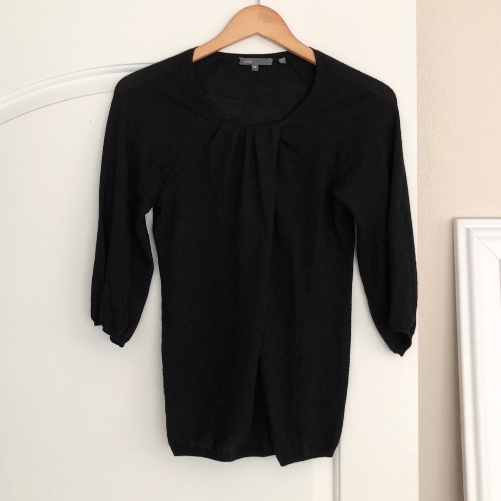 🖤 VINCE 100% Cashmere Sweater 3/4 Sleeve